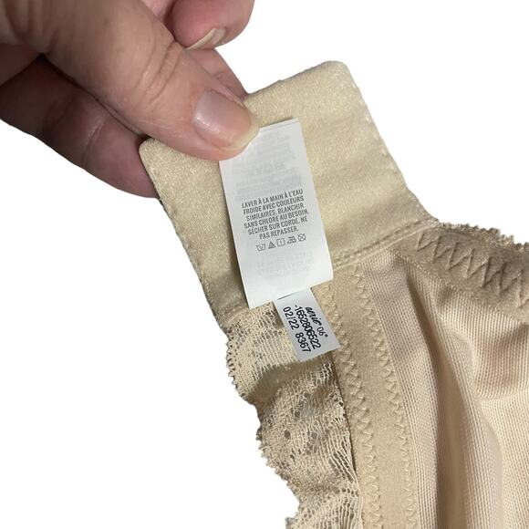 Aerie Womens Bra Size 36DD Real Happy Wireless Lightly Lined Lace Bralette Beige - Picture 9 of 10